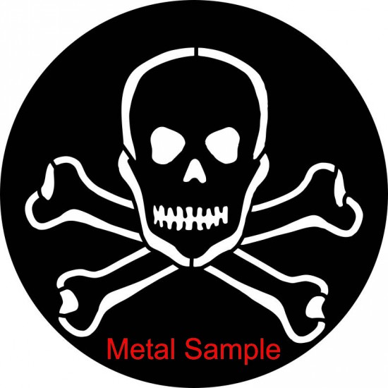 Skull Cross Bones Chick Decal 5\" X 5
